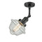 Innovations Lighting Small Oxford 1 Light Semi-Flush Mount Part Of The Franklin Restoration Collection 201F-BK-G534