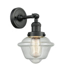 Innovations Lighting Small Oxford 1 Light Semi-Flush Mount Part Of The Franklin Restoration Collection 201F-BK-G534-LED