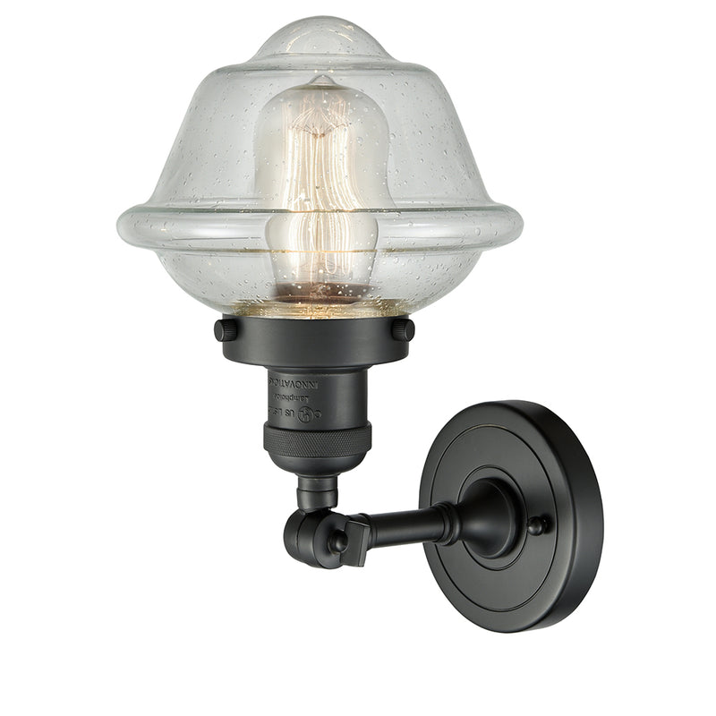 Innovations Lighting Small Oxford 1 Light Semi-Flush Mount Part Of The Franklin Restoration Collection 201F-BK-G534