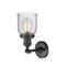 Innovations Lighting Small Bell 1 Light Semi-Flush Mount Part Of The Franklin Restoration Collection 201F-BK-G54-LED