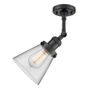 Innovations Lighting Small Cone 1 Light Semi-Flush Mount Part Of The Franklin Restoration Collection 201F-BK-G62