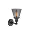 Innovations Lighting Small Cone 1 Light Semi-Flush Mount Part Of The Franklin Restoration Collection 201F-BK-G63