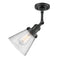 Innovations Lighting Small Cone 1 Light Semi-Flush Mount Part Of The Franklin Restoration Collection 201F-BK-G64-LED