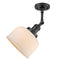 Innovations Lighting Large Bell 1 Light Semi-Flush Mount Part Of The Franklin Restoration Collection 201F-BK-G71