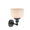 Innovations Lighting Large Bell 1 Light Semi-Flush Mount Part Of The Franklin Restoration Collection 201F-BK-G71-LED