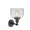 Innovations Lighting Large Bell 1 Light Semi-Flush Mount Part Of The Franklin Restoration Collection 201F-BK-G72