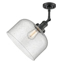 Innovations Lighting X-Large Bell 1 Light Semi-Flush Mount Part Of The Franklin Restoration Collection 201F-BK-G74-L