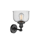 Innovations Lighting Large Bell 1 Light Semi-Flush Mount Part Of The Franklin Restoration Collection 201F-BK-G74-LED