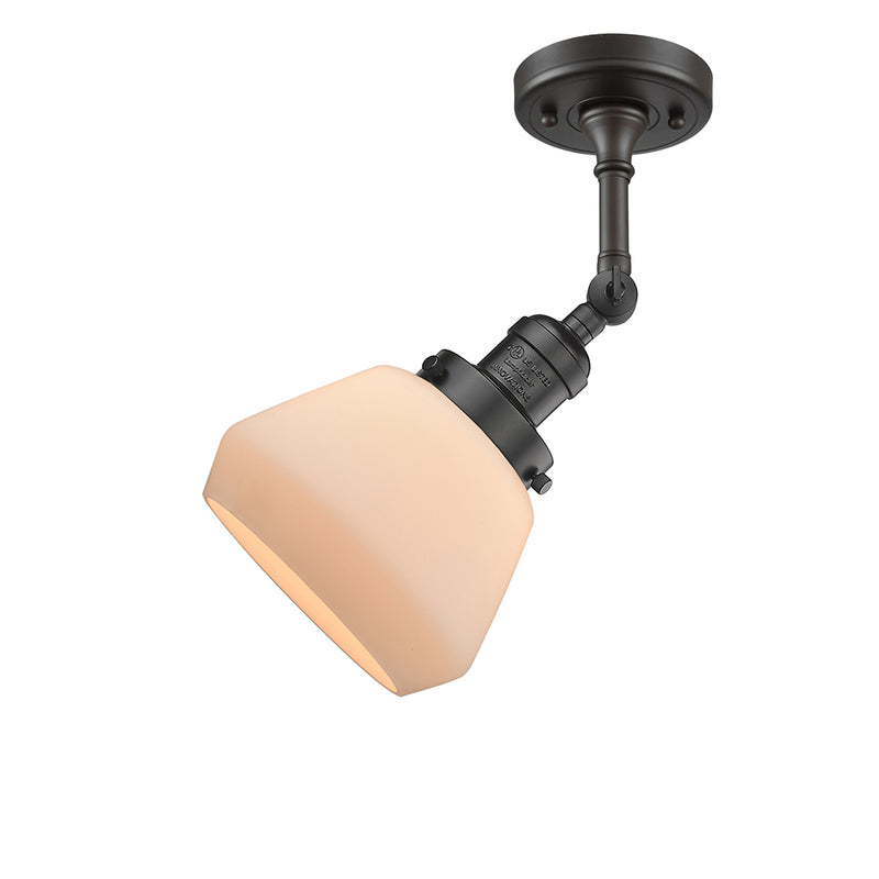 Innovations Lighting Fulton 1 Light Semi-Flush Mount Part Of The Franklin Restoration Collection 201F-OB-G171