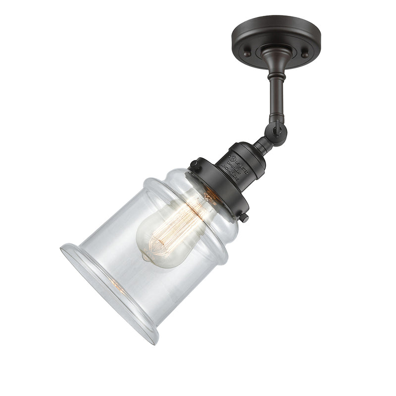 Innovations Lighting Canton 1 Light Semi-Flush Mount Part Of The Franklin Restoration Collection 201F-OB-G182