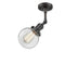 Beacon Semi-Flush Mount shown in the Oil Rubbed Bronze finish with a Clear shade