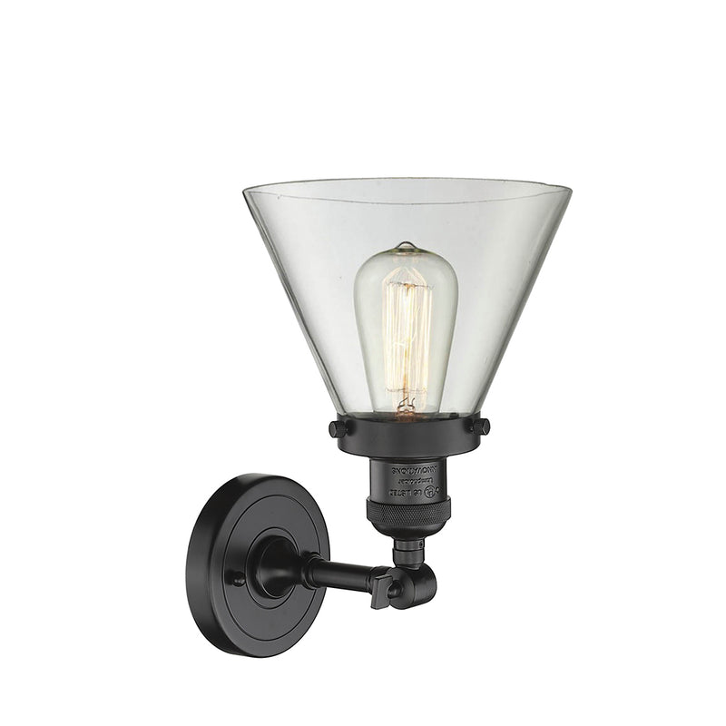 Innovations Lighting Large Cone 1 Light Semi-Flush Mount Part Of The Franklin Restoration Collection 201F-OB-G42