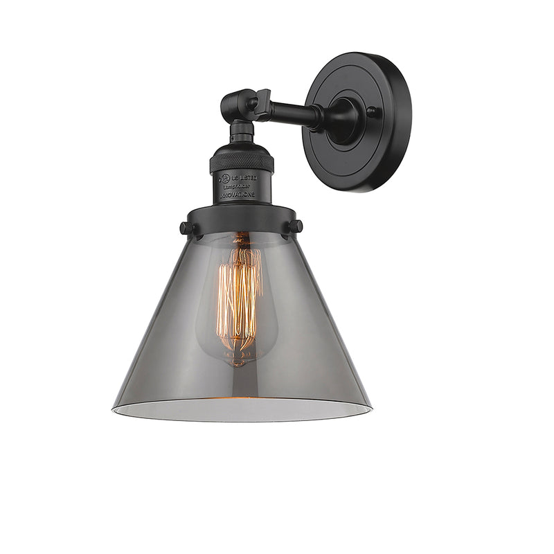 Innovations Lighting Large Cone 1 Light Semi-Flush Mount Part Of The Franklin Restoration Collection 201F-OB-G43