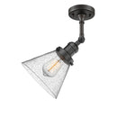 Innovations Lighting Large Cone 1 Light Semi-Flush Mount Part Of The Franklin Restoration Collection 201F-OB-G44-LED