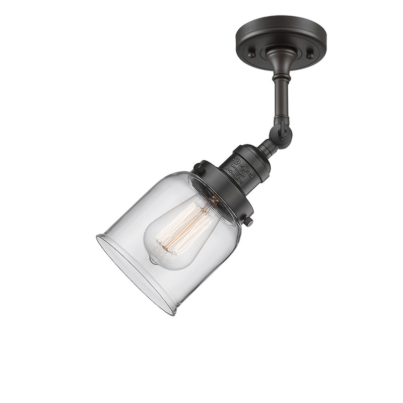 Innovations Lighting Small Bell 1 Light Semi-Flush Mount Part Of The Franklin Restoration Collection 201F-OB-G52