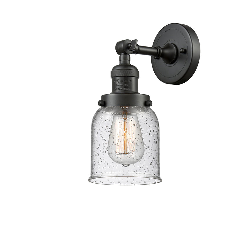 Innovations Lighting Small Bell 1 Light Semi-Flush Mount Part Of The Franklin Restoration Collection 201F-OB-G54-LED