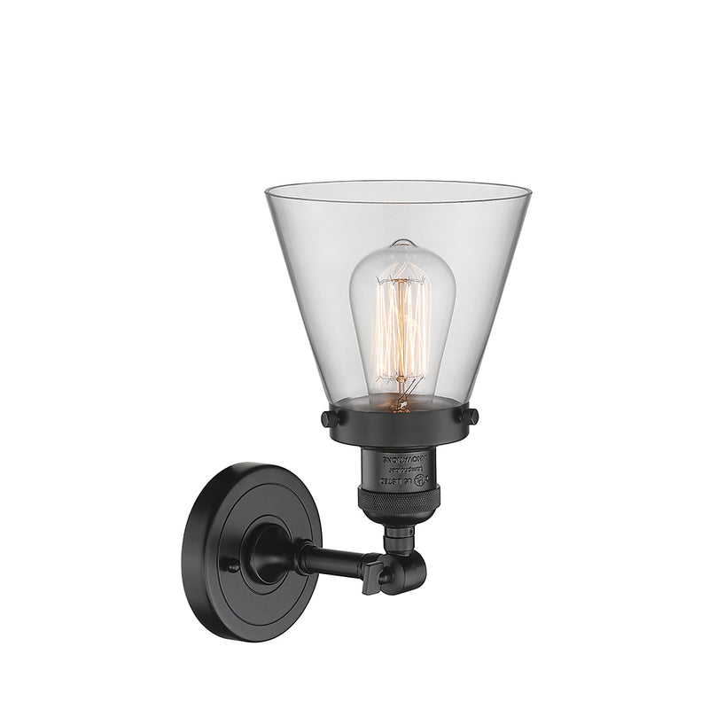 Innovations Lighting Small Cone 1 Light Semi-Flush Mount Part Of The Franklin Restoration Collection 201F-OB-G62