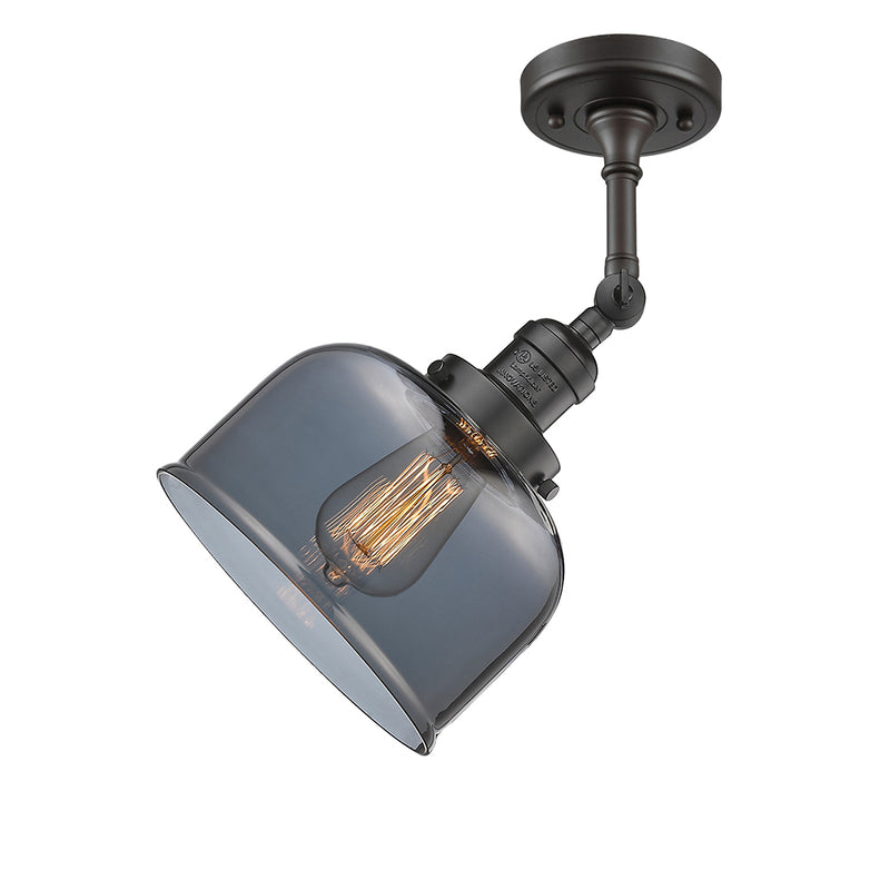 Innovations Lighting Large Bell 1 Light Semi-Flush Mount Part Of The Franklin Restoration Collection 201F-OB-G73-LED