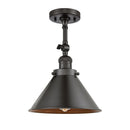 Briarcliff Semi-Flush Mount shown in the Oil Rubbed Bronze finish with a Oil Rubbed Bronze shade