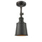 Addison Semi-Flush Mount shown in the Oil Rubbed Bronze finish with a Oil Rubbed Bronze shade