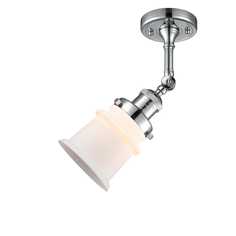 Innovations Lighting Small Canton 1 Light Semi-Flush Mount Part Of The Franklin Restoration Collection 201F-PC-G181S-LED