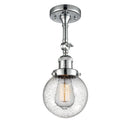 Beacon Semi-Flush Mount shown in the Polished Chrome finish with a Seedy shade