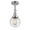 Beacon Semi-Flush Mount shown in the Polished Chrome finish with a Seedy shade