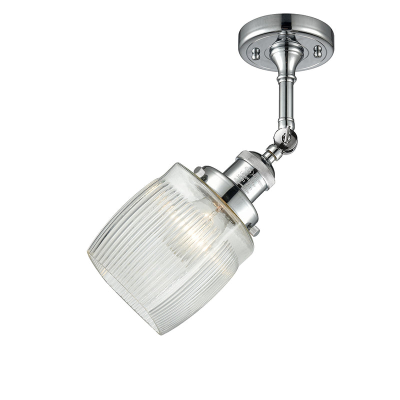 Innovations Lighting Colton 1 Light Semi-Flush Mount Part Of The Franklin Restoration Collection 201F-PC-G302-LED