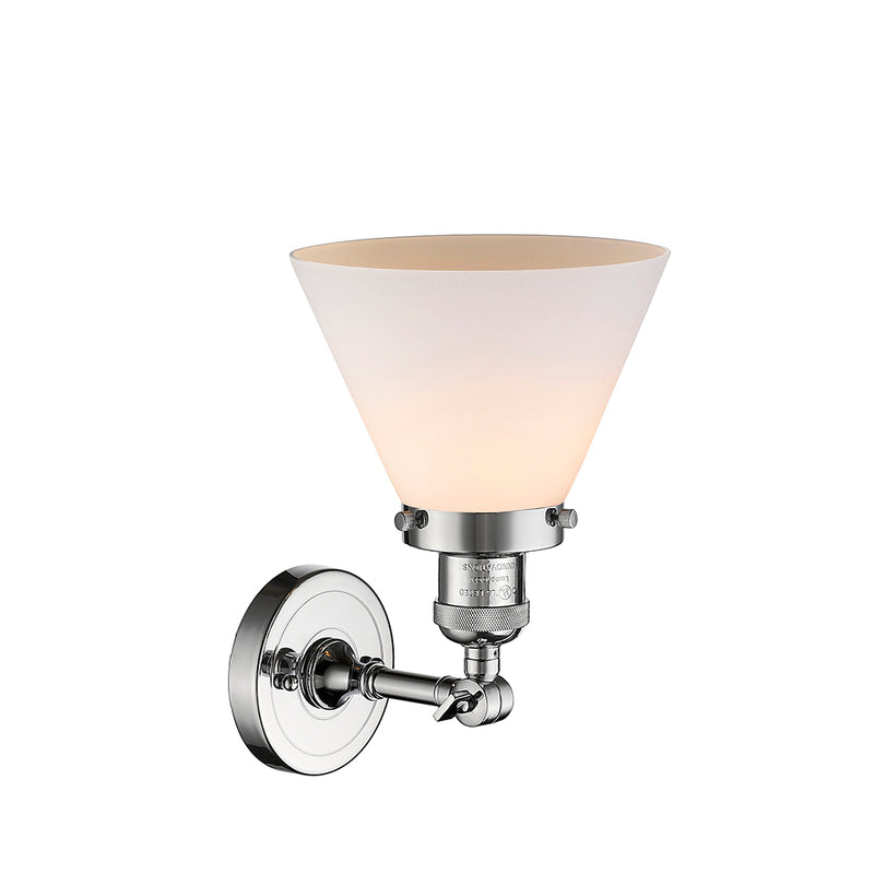 Innovations Lighting Large Cone 1 Light Semi-Flush Mount Part Of The Franklin Restoration Collection 201F-PC-G41