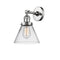 Innovations Lighting Large Cone 1 Light Semi-Flush Mount Part Of The Franklin Restoration Collection 201F-PC-G42-LED