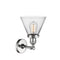 Innovations Lighting Large Cone 1 Light Semi-Flush Mount Part Of The Franklin Restoration Collection 201F-PC-G42-LED