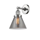 Innovations Lighting Large Cone 1 Light Semi-Flush Mount Part Of The Franklin Restoration Collection 201F-PC-G43