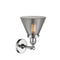 Innovations Lighting Large Cone 1 Light Semi-Flush Mount Part Of The Franklin Restoration Collection 201F-PC-G43-LED