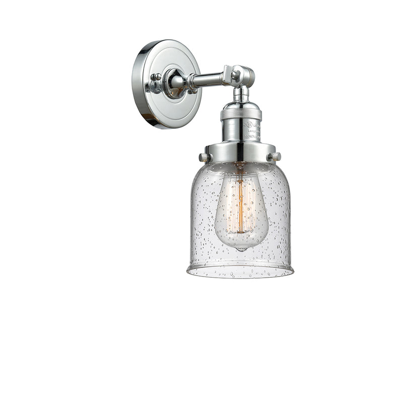 Innovations Lighting Small Bell 1 Light Semi-Flush Mount Part Of The Franklin Restoration Collection 201F-PC-G54-LED