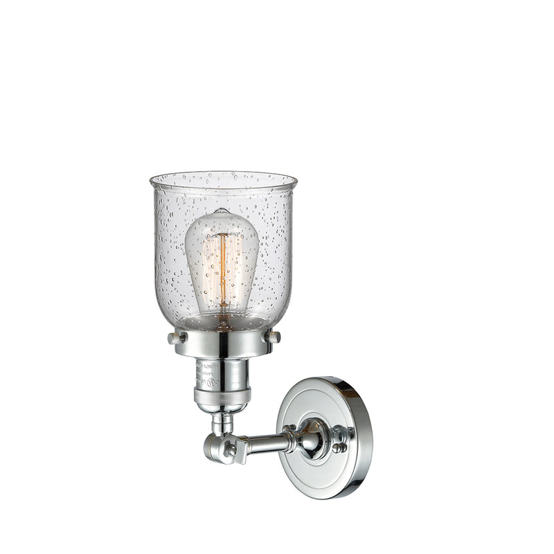 Innovations Lighting Small Bell 1 Light Semi-Flush Mount Part Of The Franklin Restoration Collection 201F-PC-G54-LED