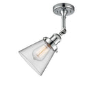 Innovations Lighting Small Cone 1 Light Semi-Flush Mount Part Of The Franklin Restoration Collection 201F-PC-G62