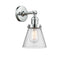 Innovations Lighting Small Cone 1 Light Semi-Flush Mount Part Of The Franklin Restoration Collection 201F-PC-G64-LED