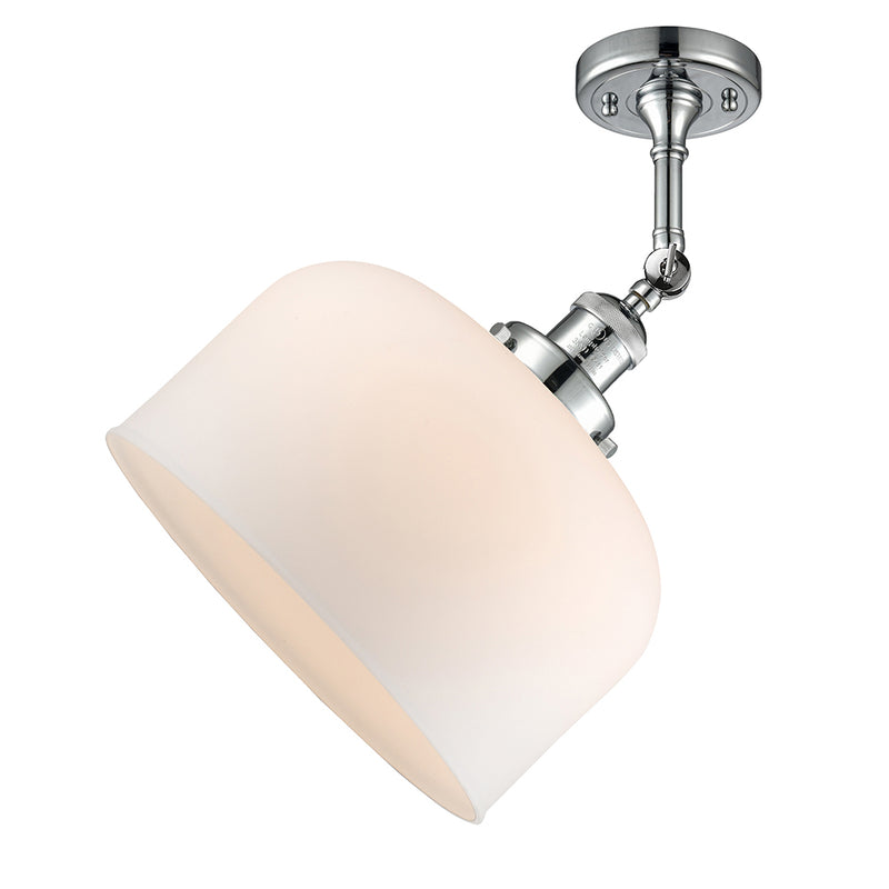 Innovations Lighting X-Large Bell 1 Light Semi-Flush Mount Part Of The Franklin Restoration Collection 201F-PC-G71-L-LED