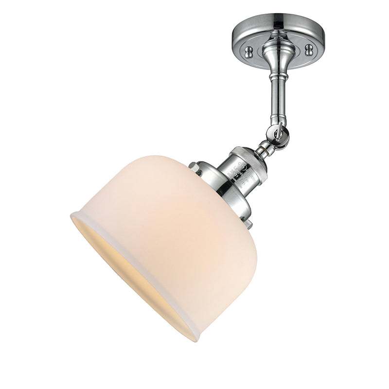 Innovations Lighting Large Bell 1 Light Semi-Flush Mount Part Of The Franklin Restoration Collection 201F-PC-G71