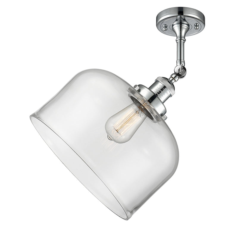 Innovations Lighting X-Large Bell 1 Light Semi-Flush Mount Part Of The Franklin Restoration Collection 201F-PC-G72-L-LED