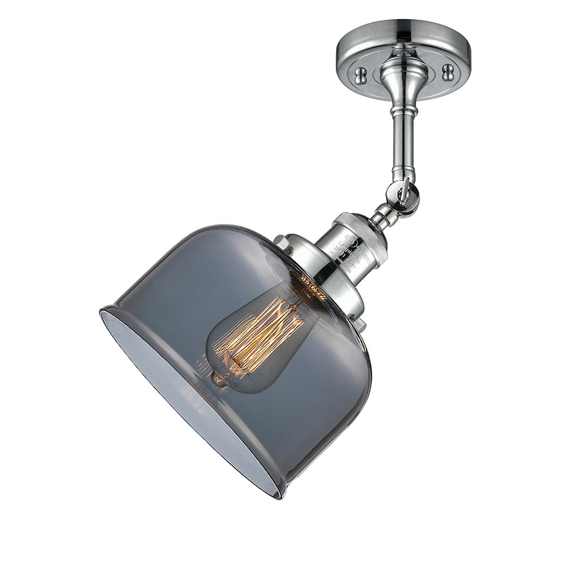 Innovations Lighting Large Bell 1 Light Semi-Flush Mount Part Of The Franklin Restoration Collection 201F-PC-G73-LED