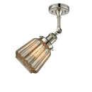 Innovations Lighting Chatham 1 Light Semi-Flush Mount Part Of The Franklin Restoration Collection 201F-PN-G146-LED