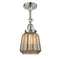 Chatham Semi-Flush Mount shown in the Polished Nickel finish with a Mercury shade