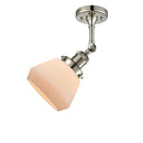 Innovations Lighting Fulton 1 Light Semi-Flush Mount Part Of The Franklin Restoration Collection 201F-PN-G171