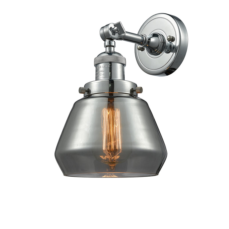 Innovations Lighting Fulton 1 Light Semi-Flush Mount Part Of The Franklin Restoration Collection 201F-PN-G173-LED