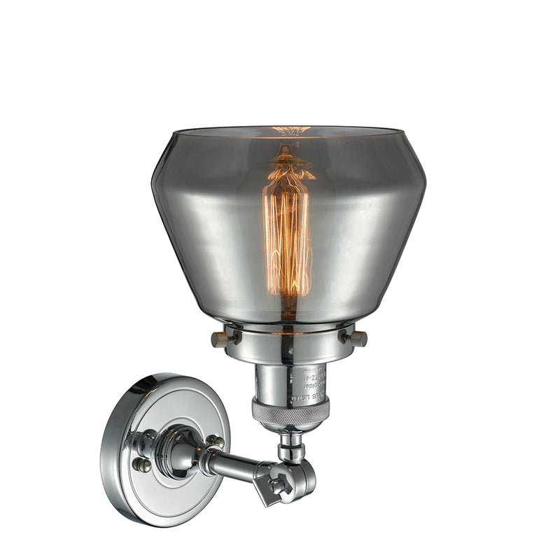 Innovations Lighting Fulton 1 Light Semi-Flush Mount Part Of The Franklin Restoration Collection 201F-PN-G173