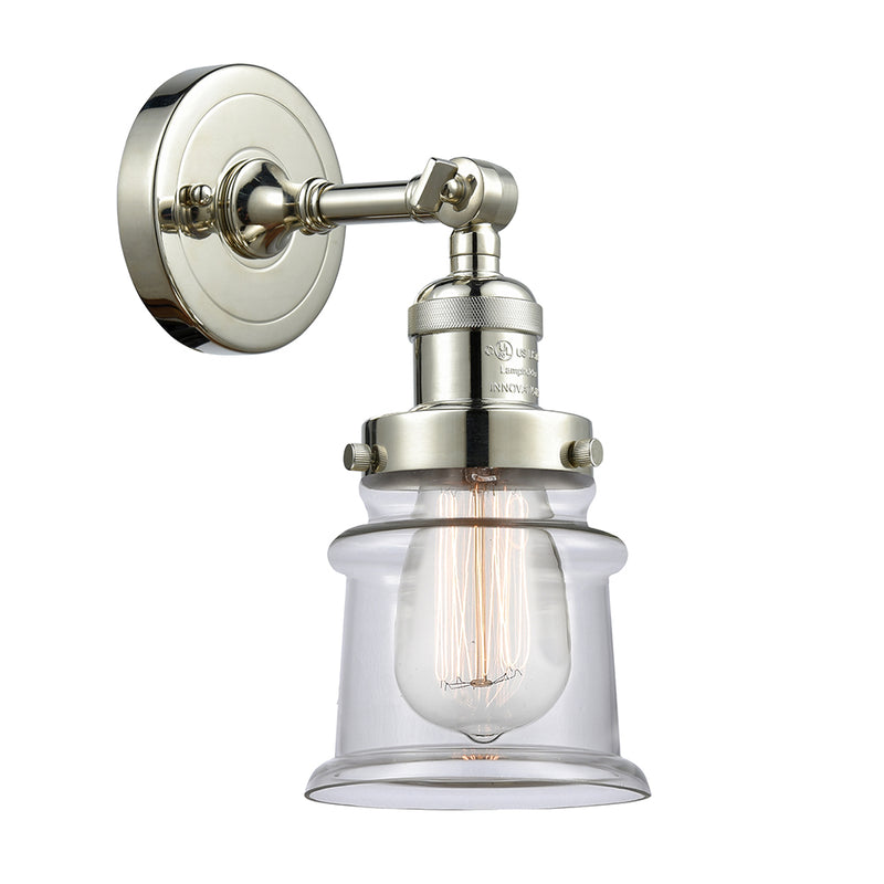 Innovations Lighting Small Canton 1 Light Semi-Flush Mount Part Of The Franklin Restoration Collection 201F-PN-G182S