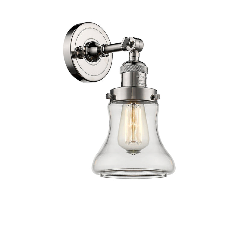 Innovations Lighting Bellmont 1 Light Semi-Flush Mount Part Of The Franklin Restoration Collection 201F-PN-G192-LED