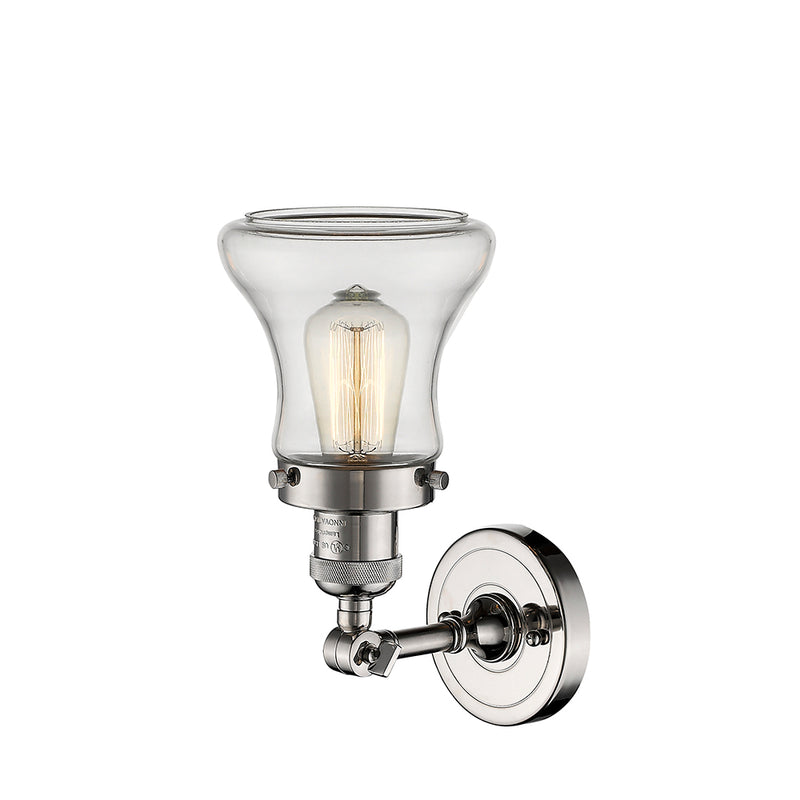 Innovations Lighting Bellmont 1 Light Semi-Flush Mount Part Of The Franklin Restoration Collection 201F-PN-G192-LED