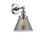 Innovations Lighting Large Cone 1 Light Semi-Flush Mount Part Of The Franklin Restoration Collection 201F-PN-G43